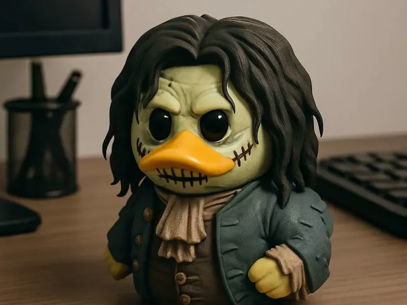 Pato de Borracha - Modelo Billy Butcherson - Halloween - Impressão 3D