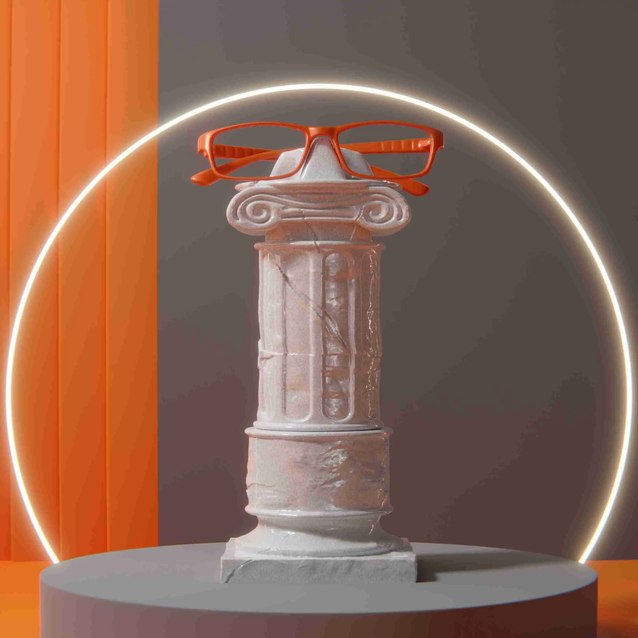 Porte-lunettes colonne / pilier grec