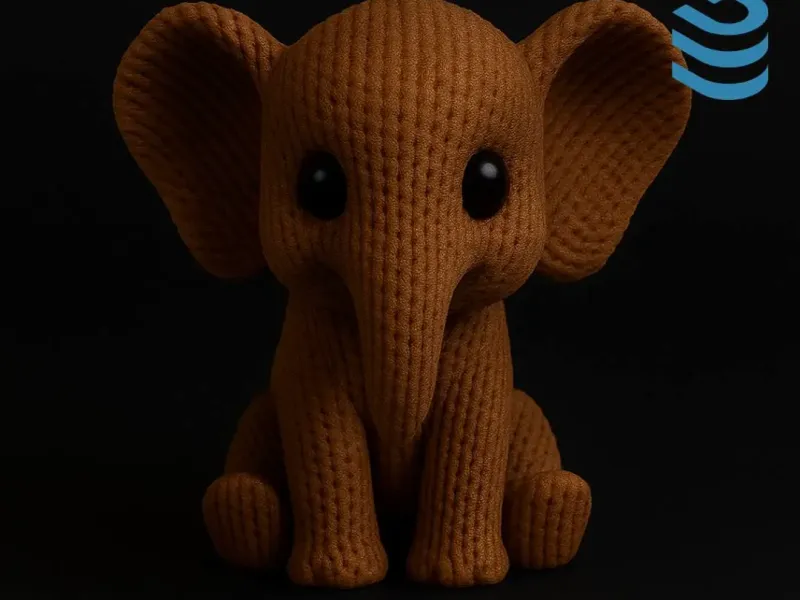 Elephant Knitted