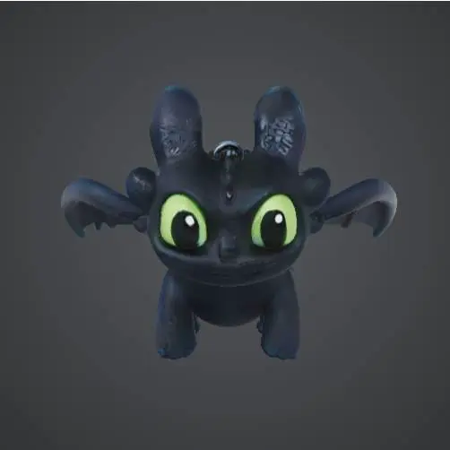 dragon toy 3d model llavero / key ring