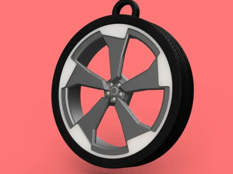 Wheel Keychain - Audi Rotor