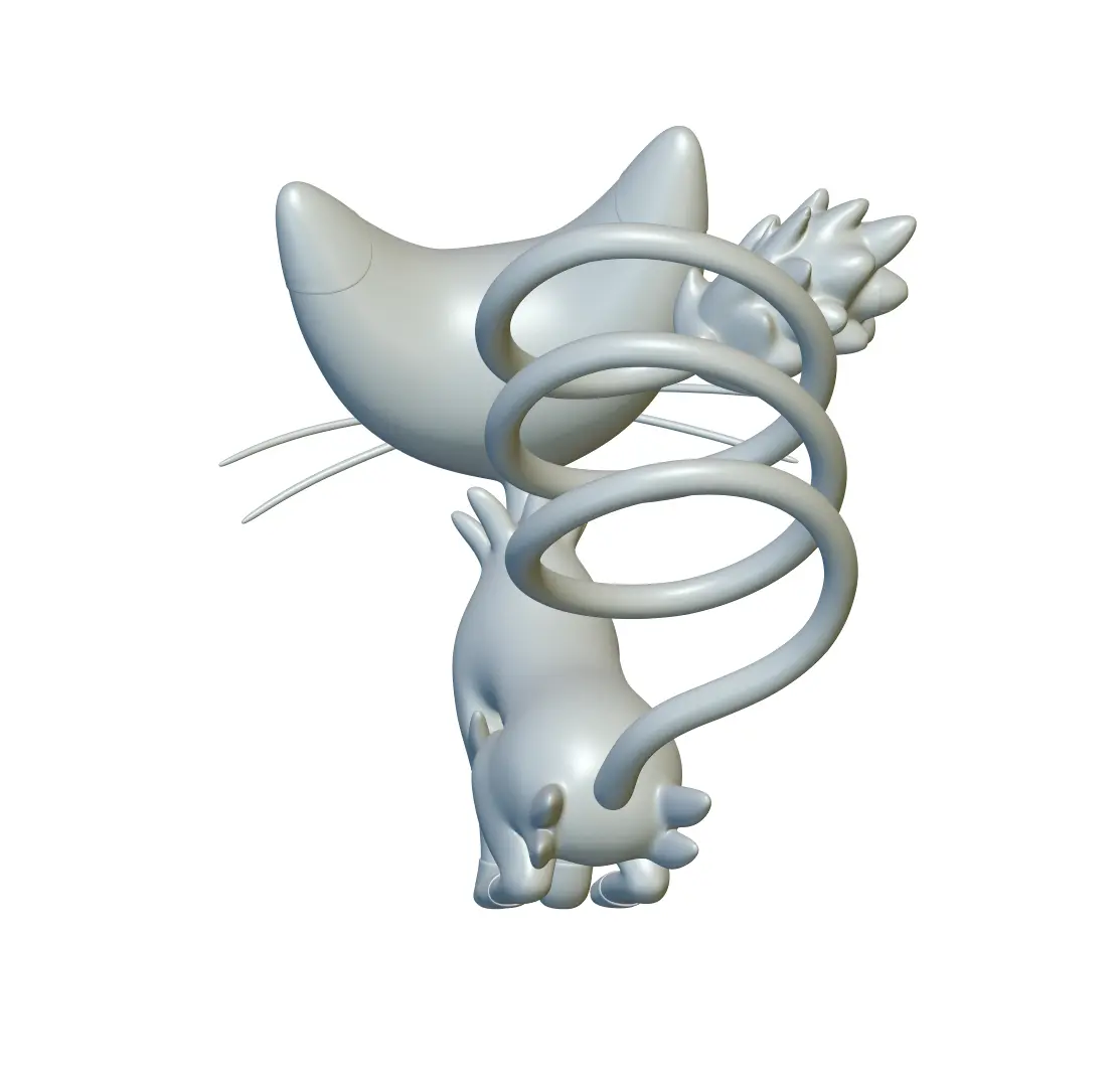 Pokemon Glameow #431 - Ready for 3D Printing!
