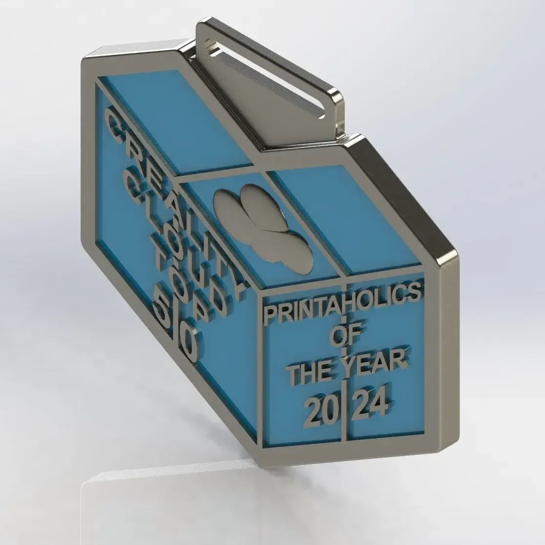 Creality Cloud Top 50 Printaholics Logo Medal