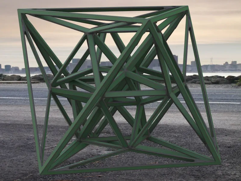 Wireframe Shape Geometric 24-Cell