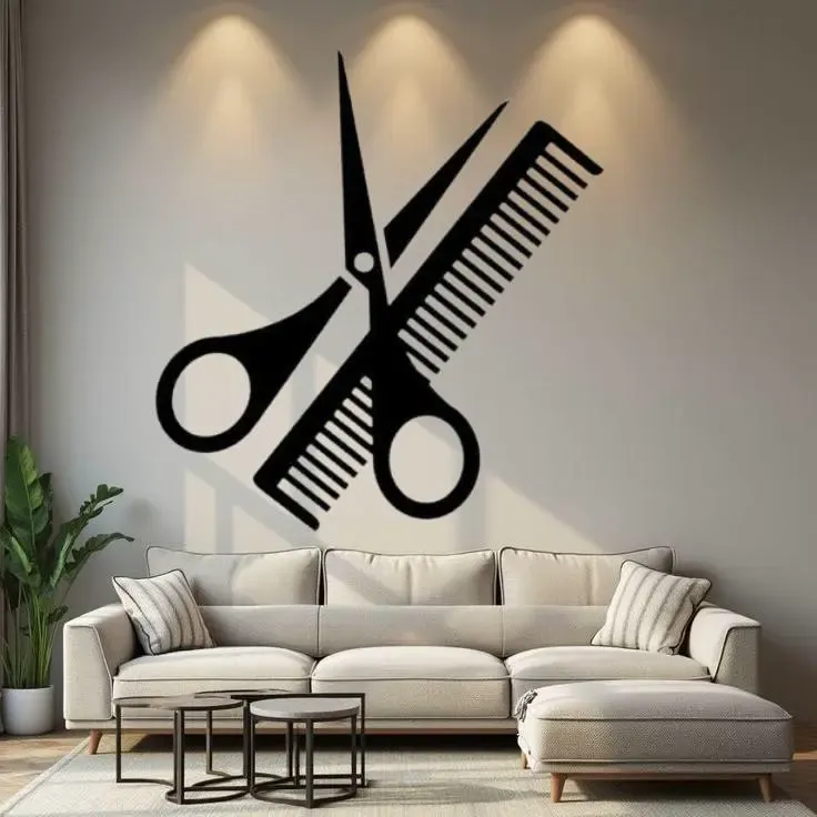 cut hairstyle shop decor
