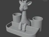 Giraffe Organizer STL – Pencil Holder-1