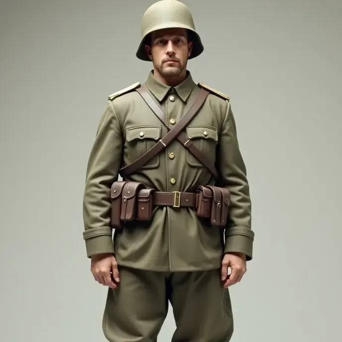 Soldado com capacete 