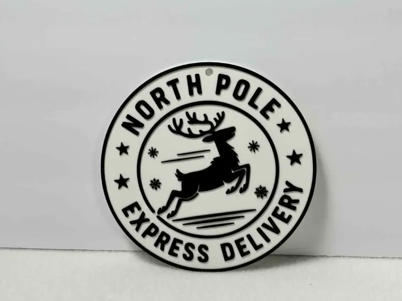 Panneau de Noël du Pôle Nord