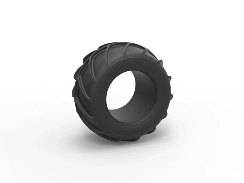 Dune buggy rear tire 26 Scale 1:25