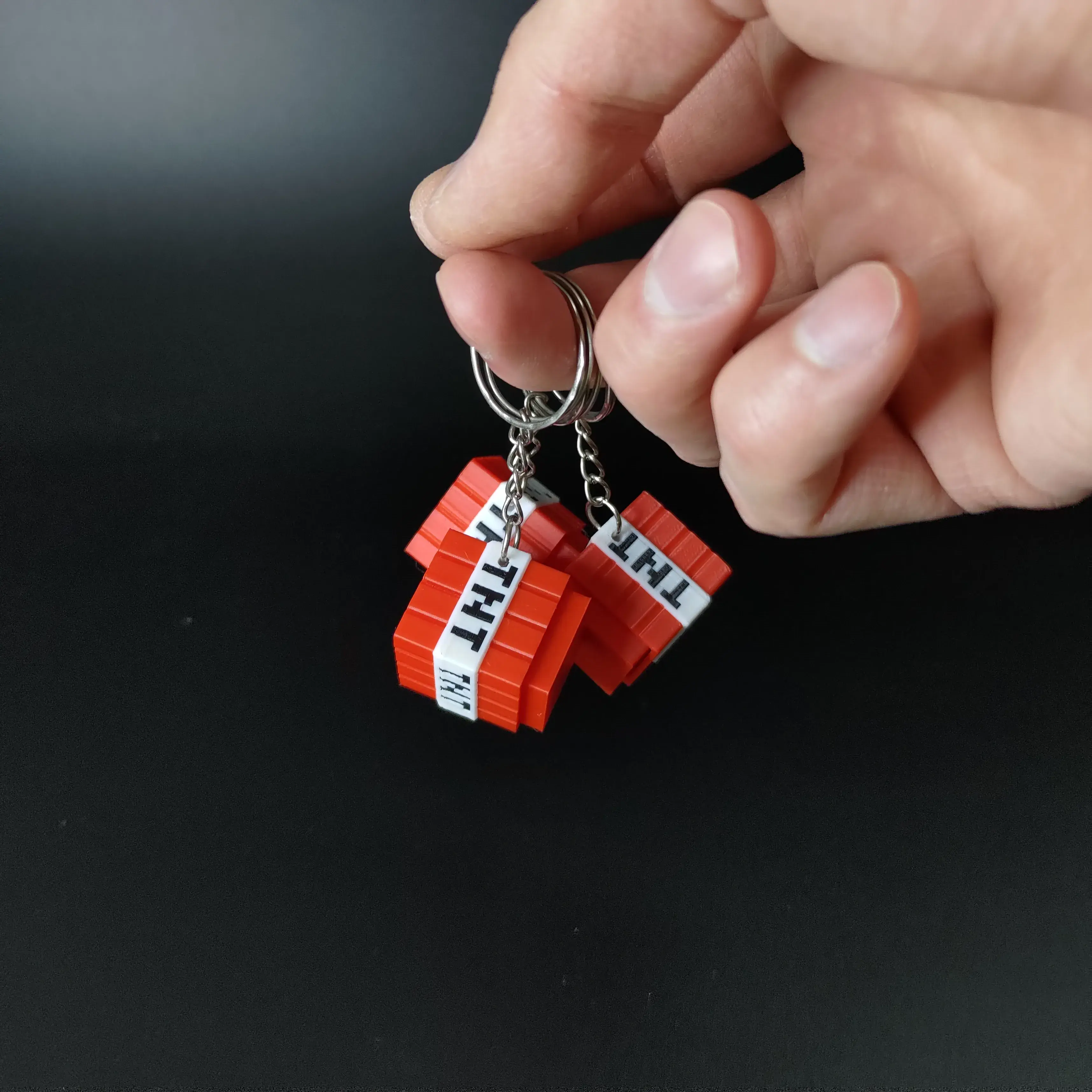 MINECRAFT TNT KEYCHAIN
