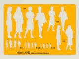 Human Figures Symbols (Bundle) - Drawing Stencil/Template-3