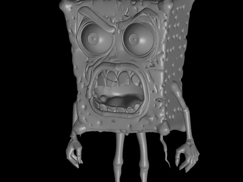 zombie supongebob design