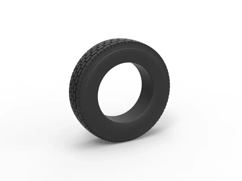 Semi truck tire 1 Scale 1:25