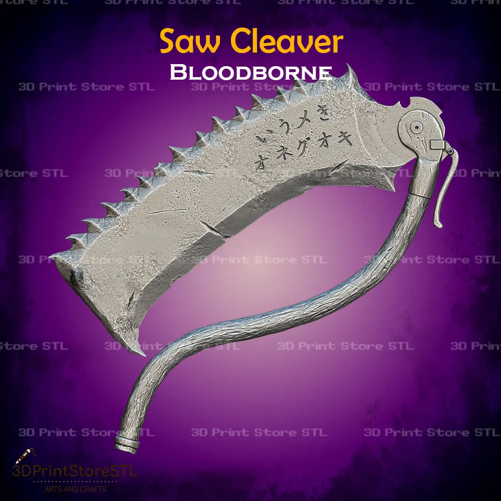 Cosplay STL Download - Saw Cleaver Cosplay Bloodborne - STL Fileby 3D ...