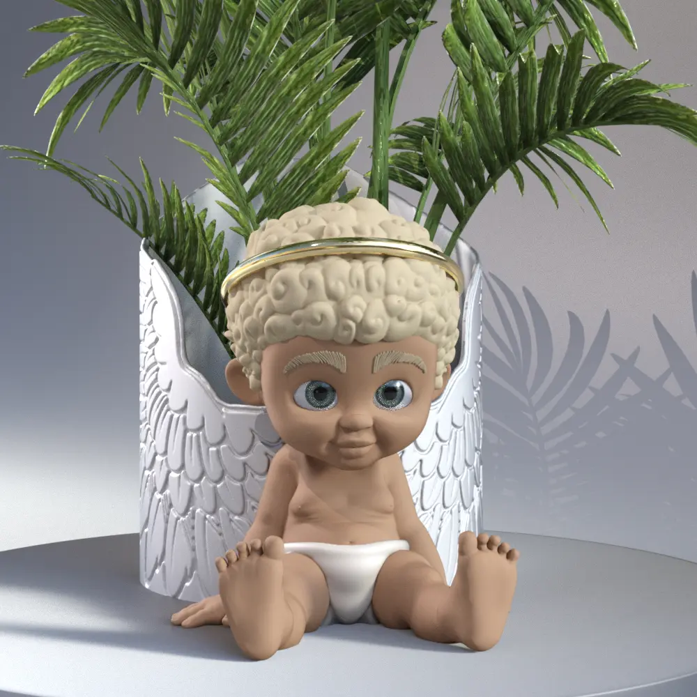 ANGEL FLOWER POT