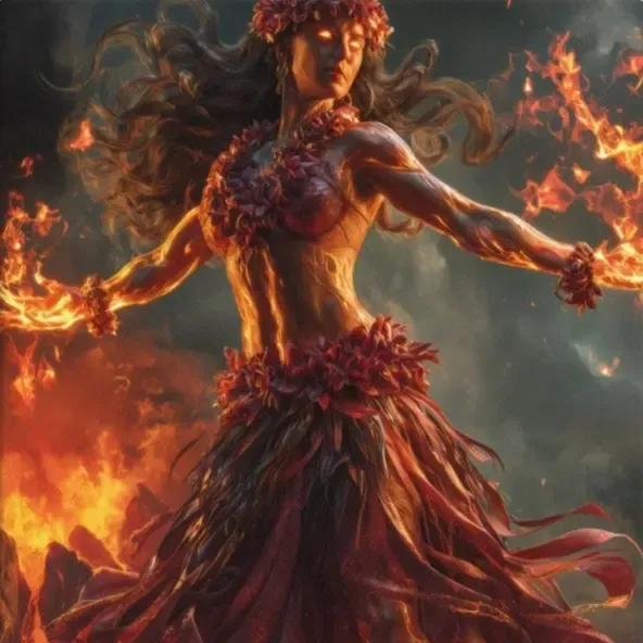 Pele Hwaiian Godess of Fire and Creation 