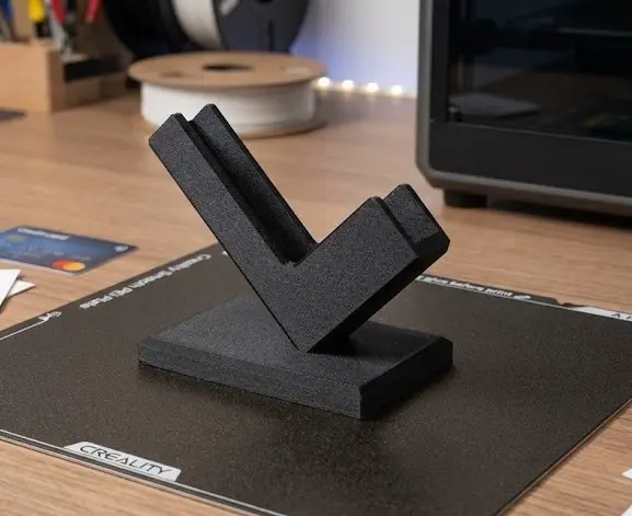 V-Shaped Business Card Holder - Modern Desk Stand