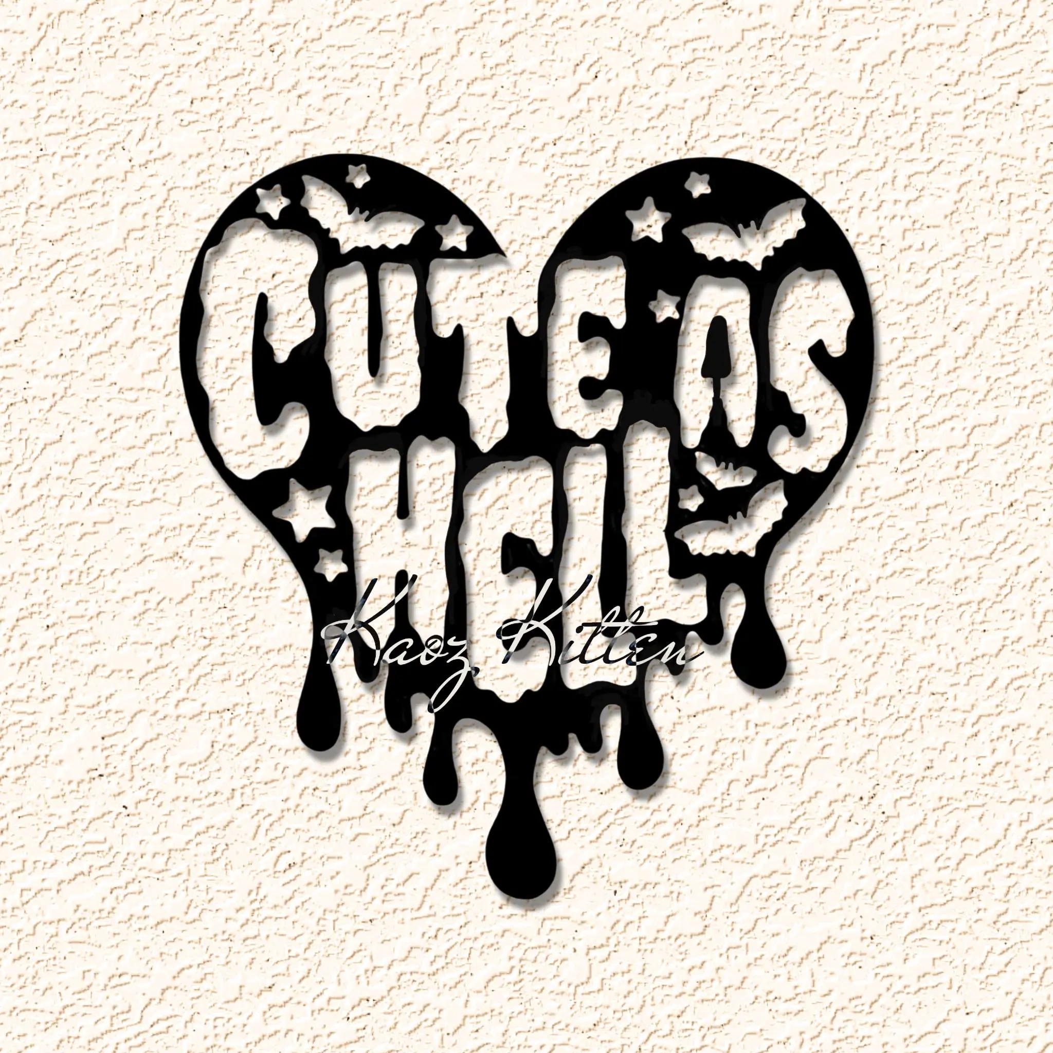 halloween romance couple wall art home decor