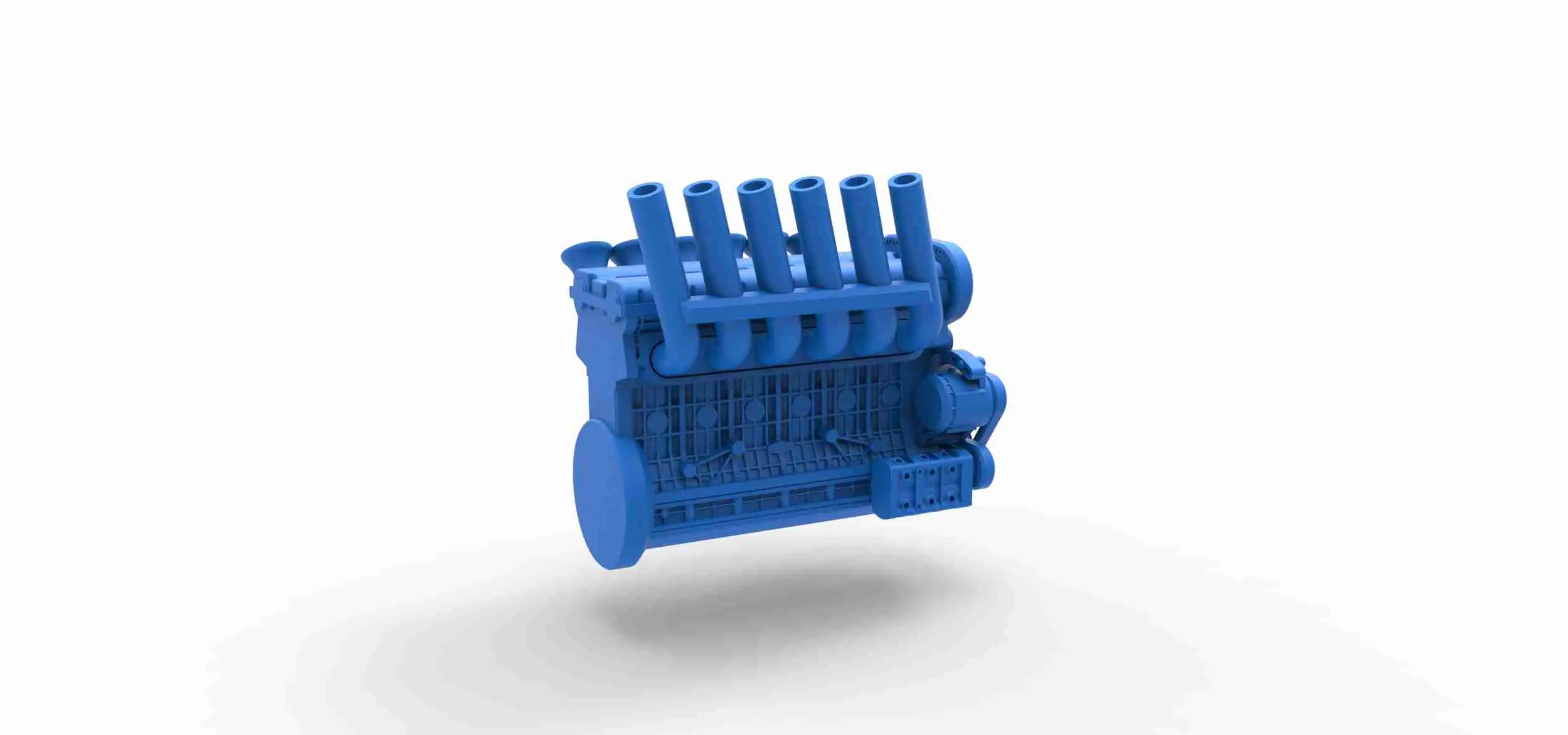 Other STL Download - Straight-six engine Scale 1:25by 3DTechDesign