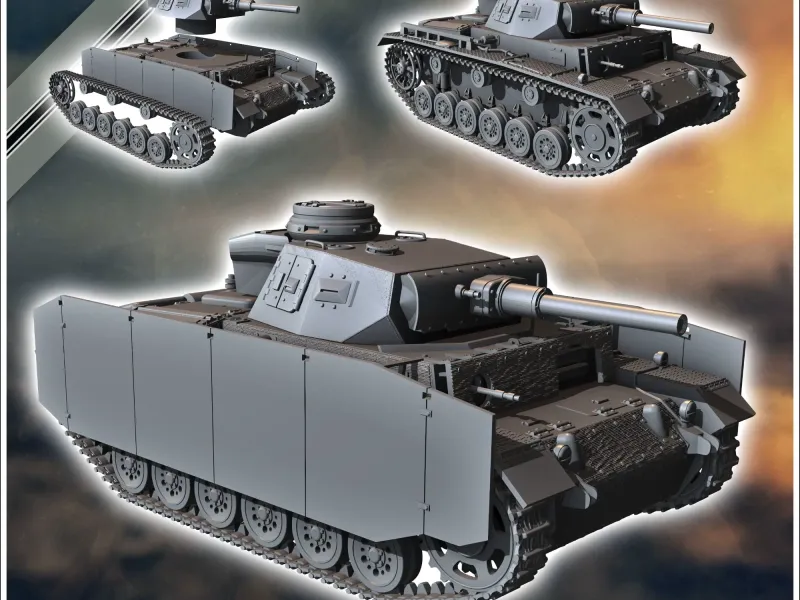 Panzer III Ausf. M Flammpanzer (Sd.Kfz. 141-3 ) - Miniatura WW2