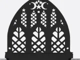 Gothic Cathedral shelf w/ Jewelry hooks.-0