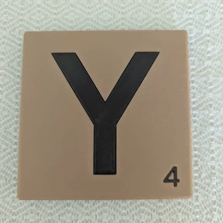 Letter Y Scrabble Tile