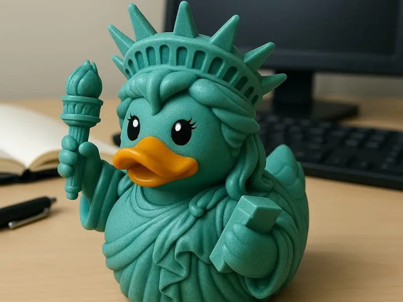 Rubber Duck - Statue of Liberty model - 3D print