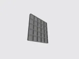 set box with compartments, thk 3mm, in size 40x40mm-6