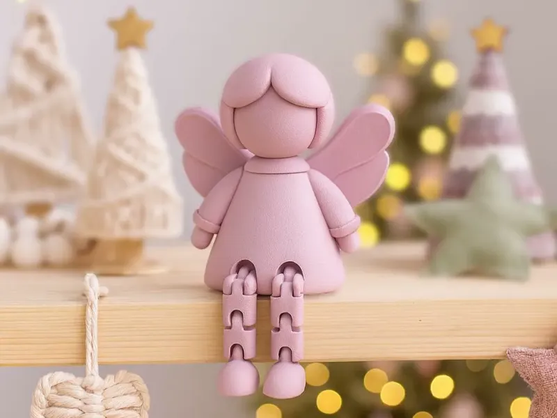 Geleed Engelenfiguur   Flexi Speelgoed   Kerstdecoratie Cadeau
