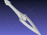 League Of Legends Akali Dagger Basic Printable Model-0