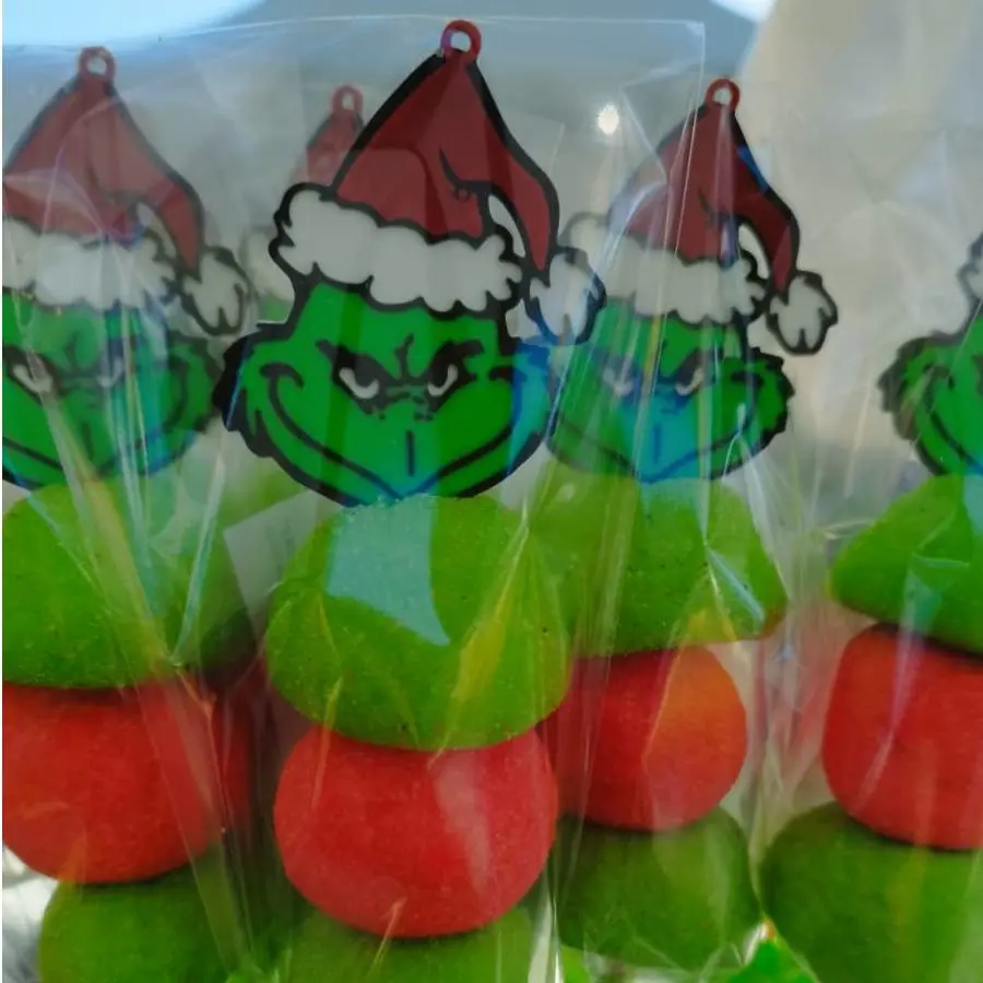 Pincho marshmallow Grinch 4 colores