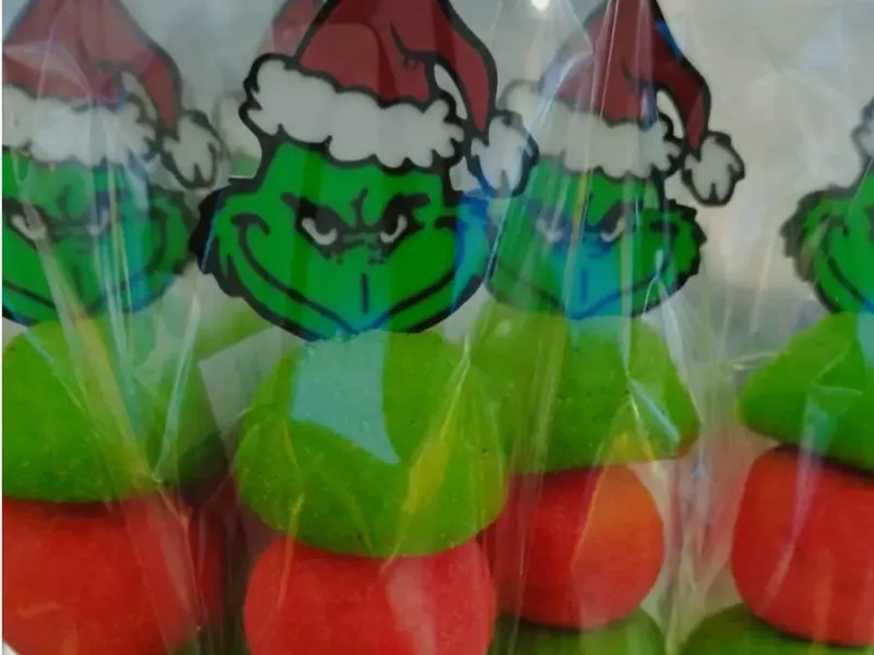 Pincho marshmallow Grinch 4 colores
