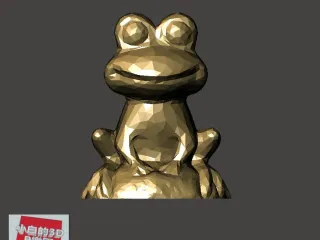 Low-Poly 3D Model - Frog 低面數- 青蛙