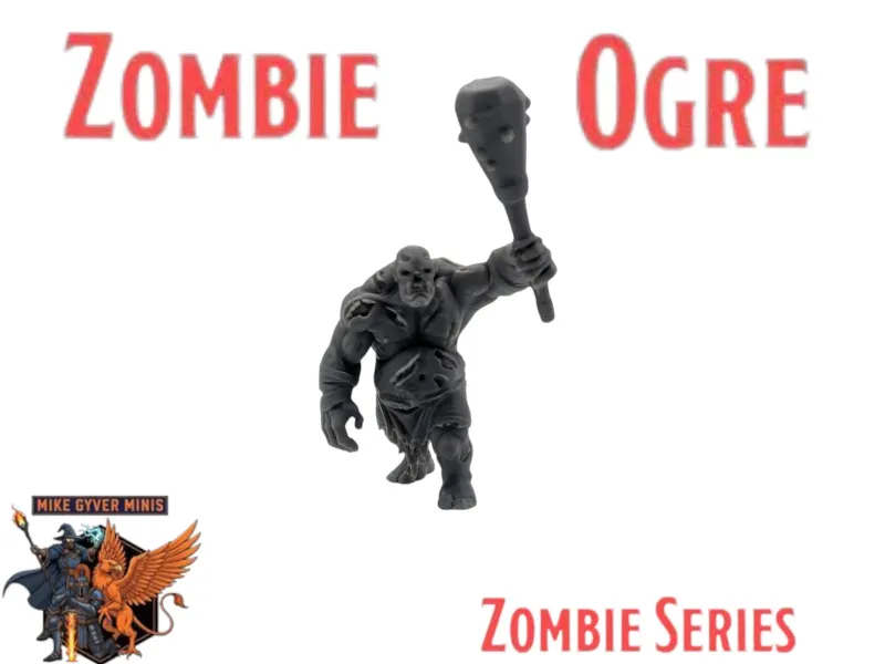 DnD TTRPG Zombie Ogre Miniature