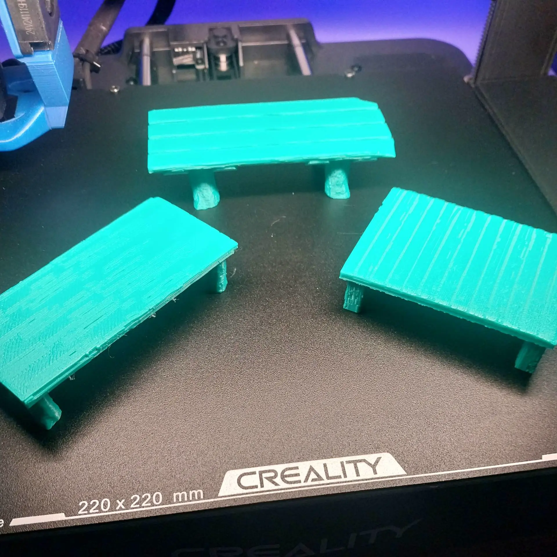 3 Mini log style tables for play sets