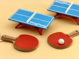 Mini Table Tennis Set Keychain-3