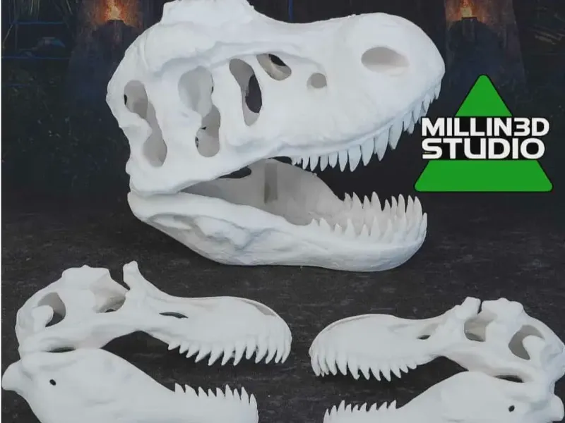 Jurassic Park Dinosaur Skulls Full and halves Movie Decor
