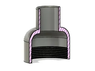 Sploof-a refillable activated charcoal filter