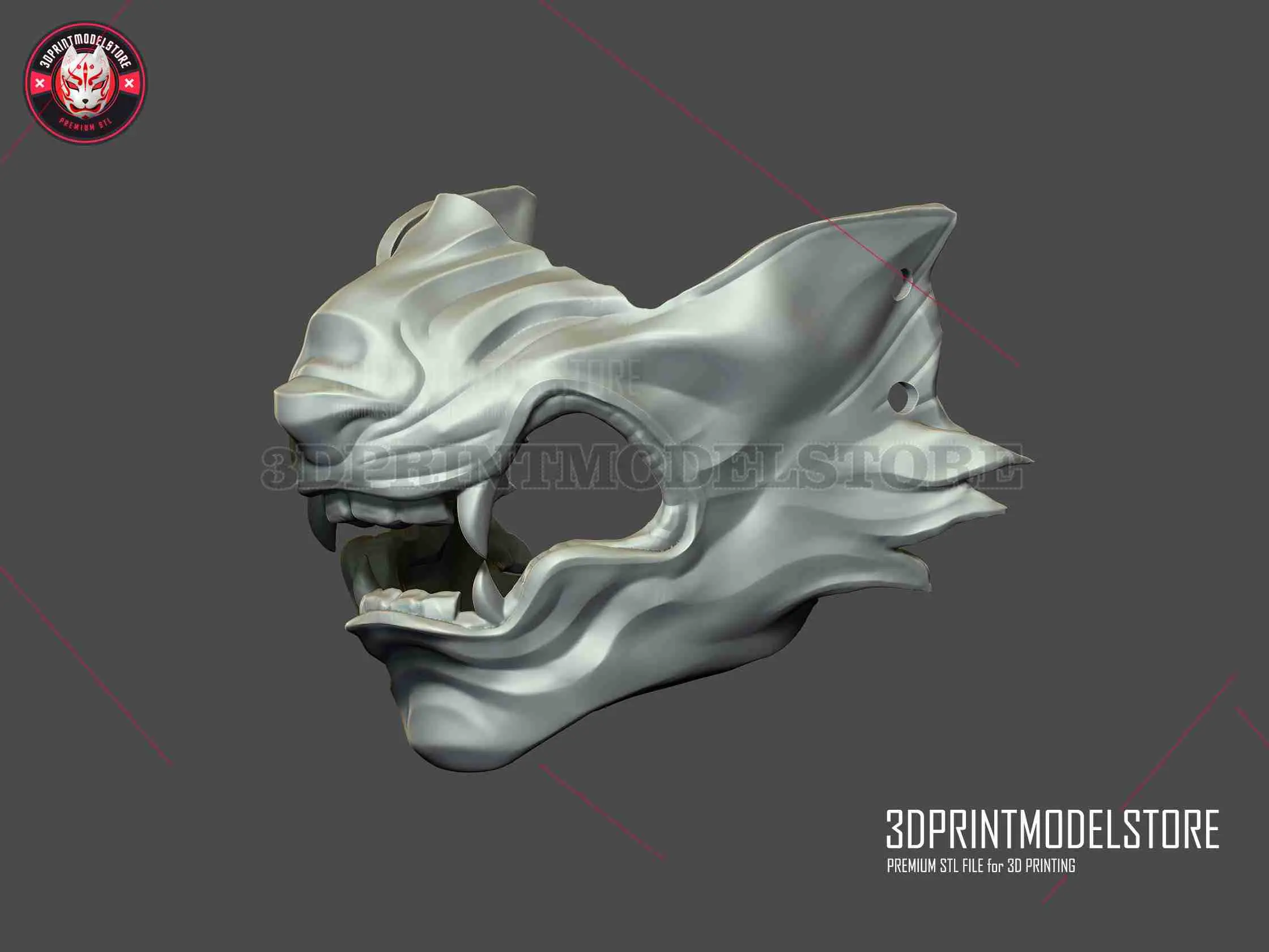 Wolf of Tsushima Mask - Japanese Oni Samurai Ghost Mask