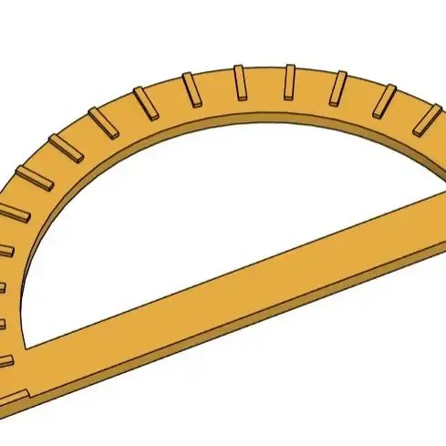 protractor cake decoration