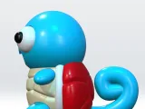 Squirtle 3D Model 3mf Multicolor Split parts no support-3