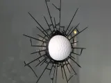 Oops! Broken Window – Golf Ball Prank Decoration-3