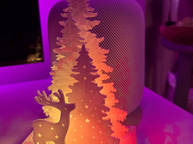 Christmas Landscape Deer