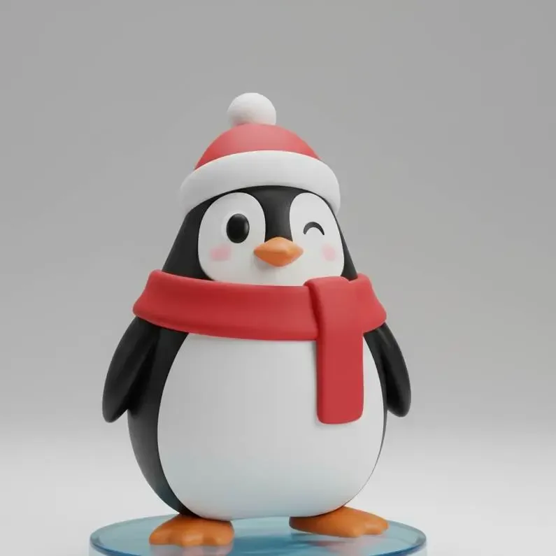 Pinguino de Navidad