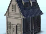 Medieval house with curved roof and dormer windows 5 - minia-1