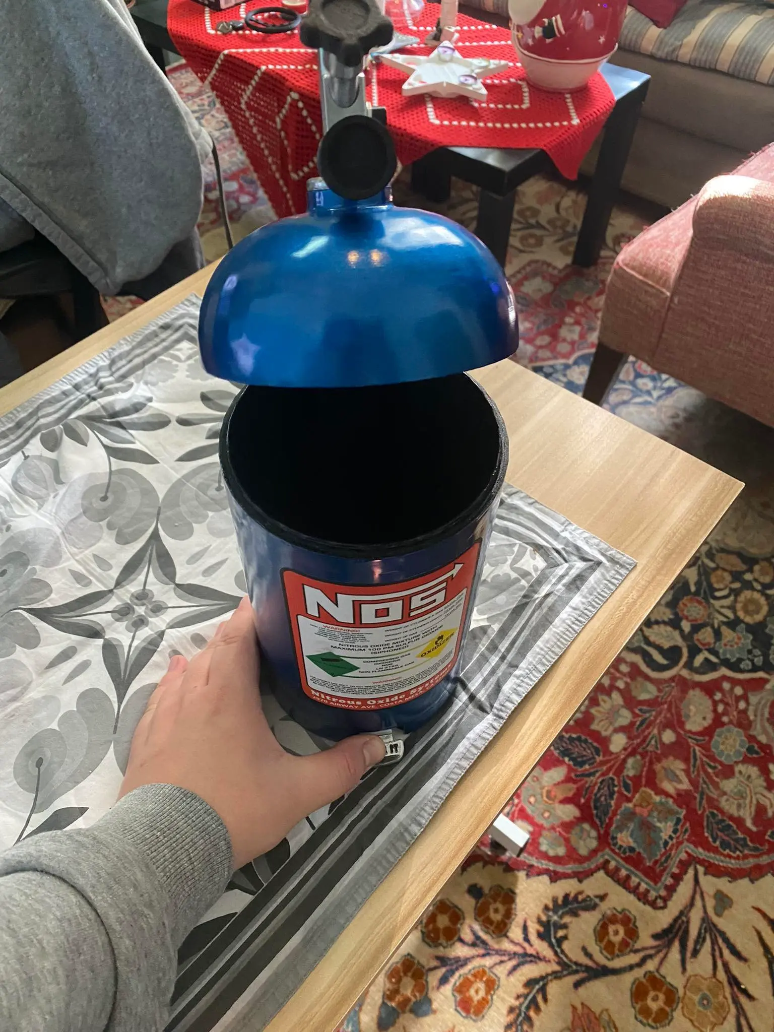 NOS Bottle Trash Can