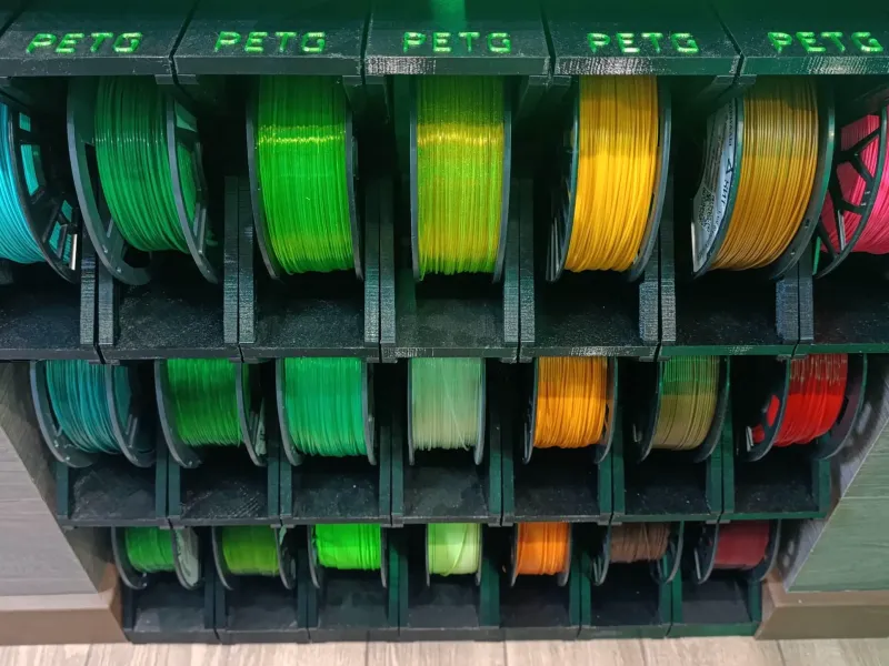 Shelving for filament coils