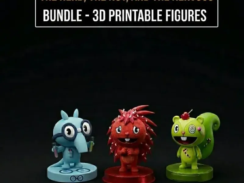 Flaky Nutty Sniffles | Happe Tree Friends Bundle Pack