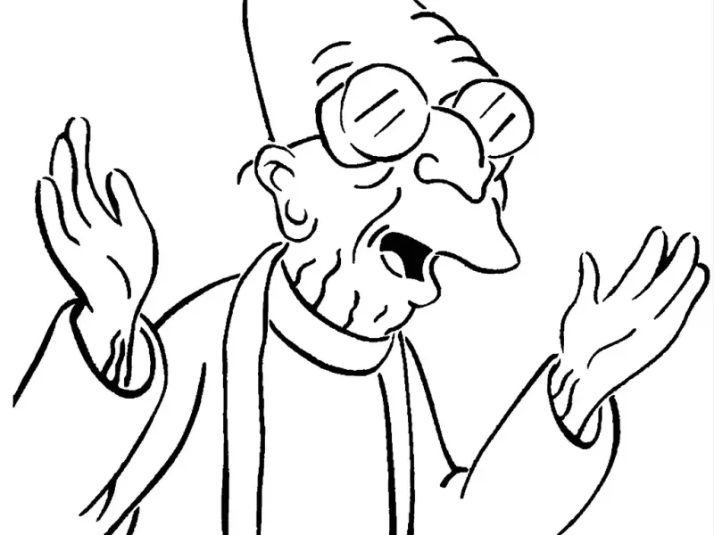 Professor Farnsworth stencil 2