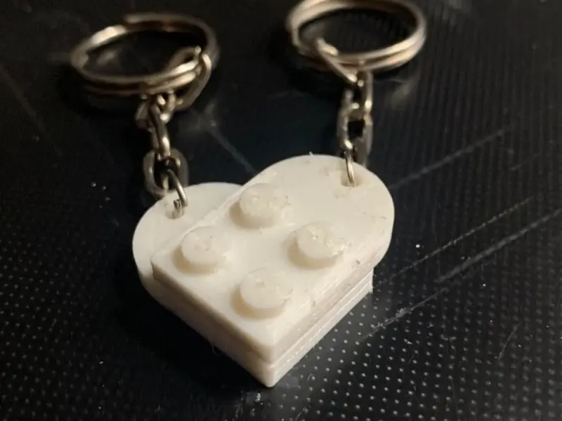 LEGO TYP HERZ SCHLÜSSELANHÄNGER